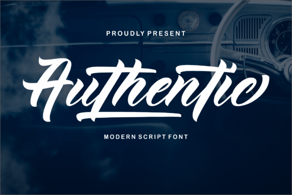 Authentic Font Authentic Font Poster 1