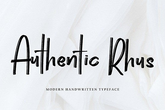 Authentic Rhus Font Poster 1