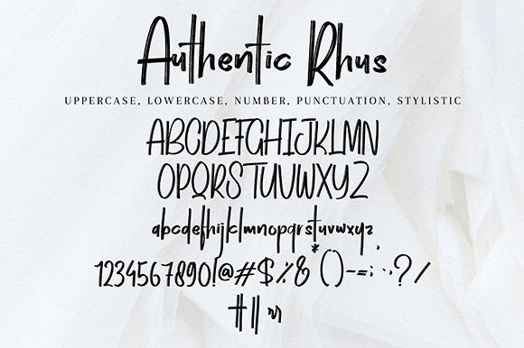 Authentic Rhus Font Poster 7
