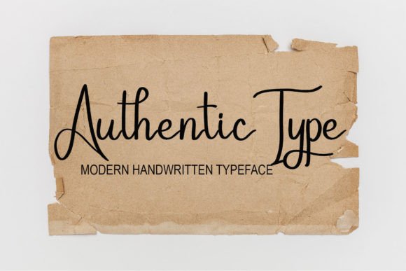 Authentic Type Font Poster 1