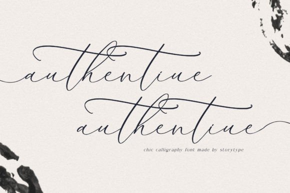 Authentiue Font Poster 1