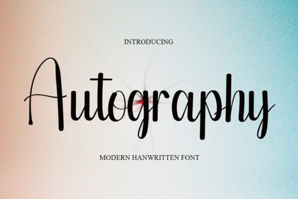 Autography Font Poster 1