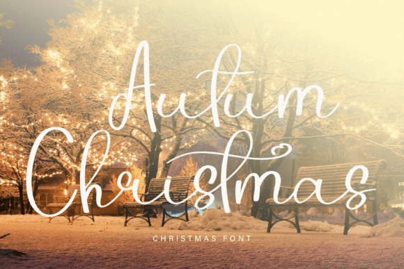 Autum Christmas Font Poster 1