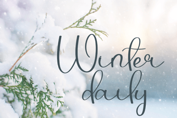 Autum Christmas Font Poster 2