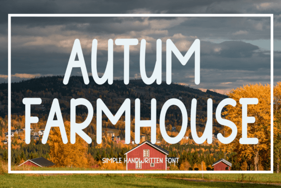 Autum Farmhouse Font Poster 1