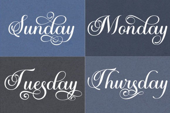 Autumn Flowers Font Poster 2