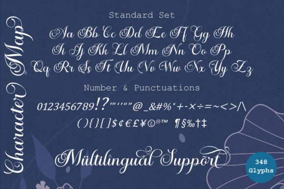 Autumn Flowers Font Poster 6