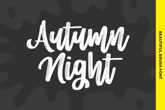 Autumn Night Font Poster 1