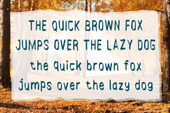 Autumn Shade Ii Font Poster 4