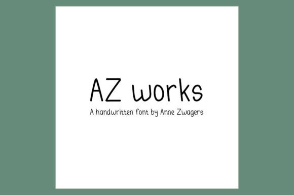 Az Works Font Poster 2
