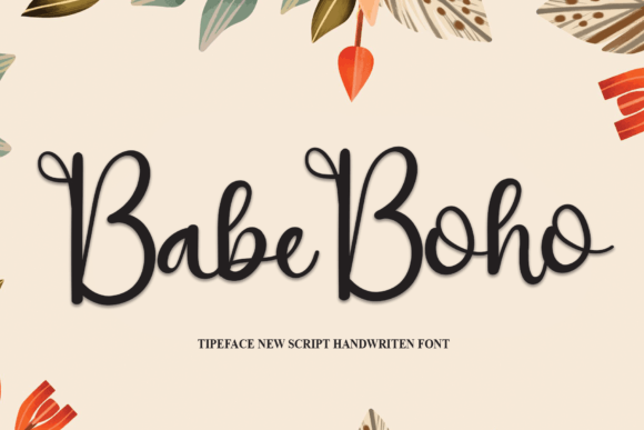 Babe Boho Font Poster 1