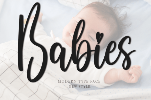 Babies Font Poster 1