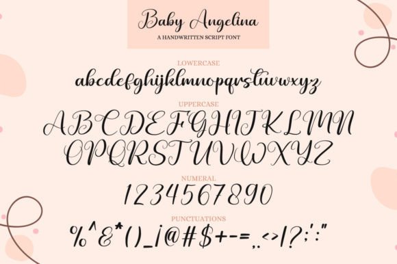 Baby Angelina Font Poster 7