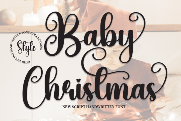 Baby Christmas Font Poster 1