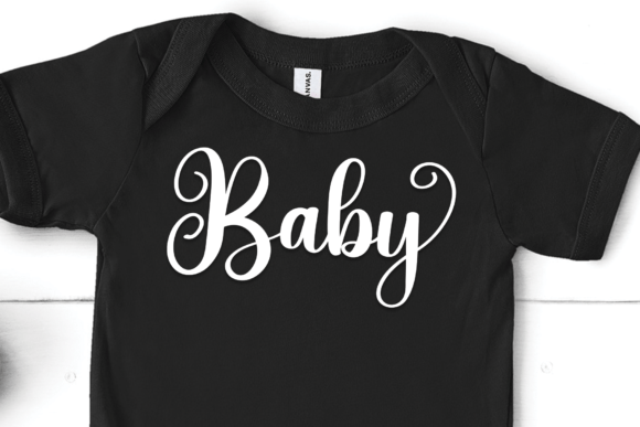 Baby Christmas Font Poster 3