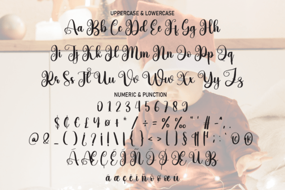 Baby Christmas Font Poster 6