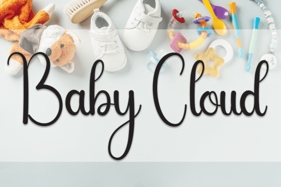 Baby Cloud Font Poster 1