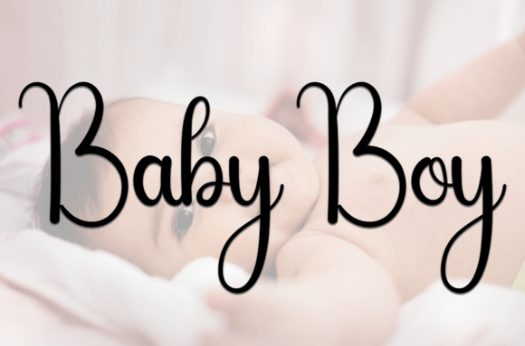 Baby Cloud Font Poster 2