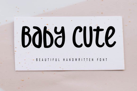 Baby Cute Font Poster 1