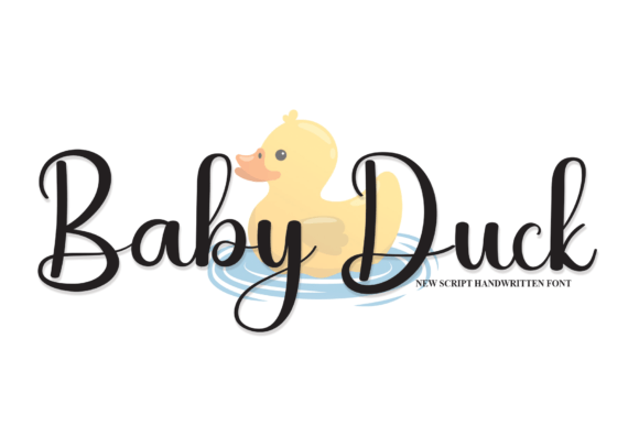 Baby Duck Font Poster 1