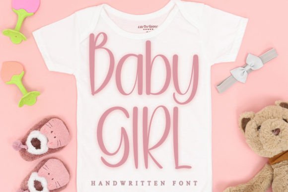 Baby Girl Font Poster 1