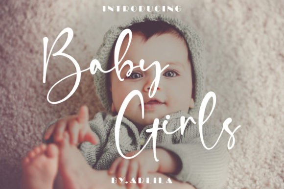 Baby Girls Font Poster 1