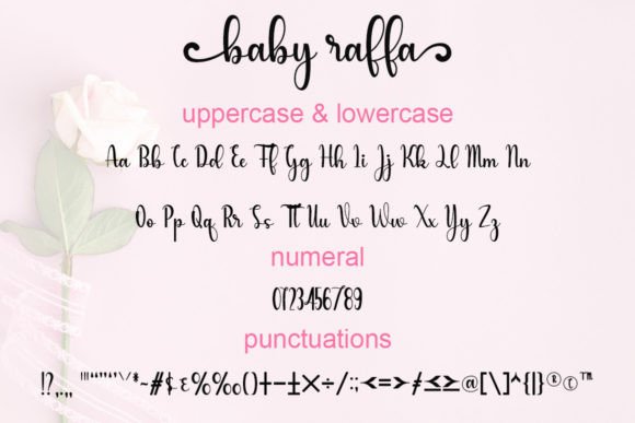 Baby Raffa Font Poster 5