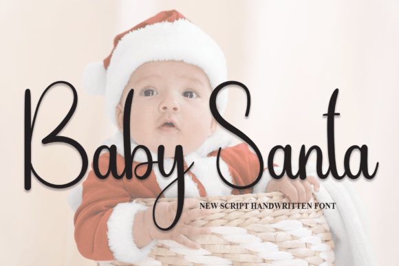 Baby Santa Font Poster 1