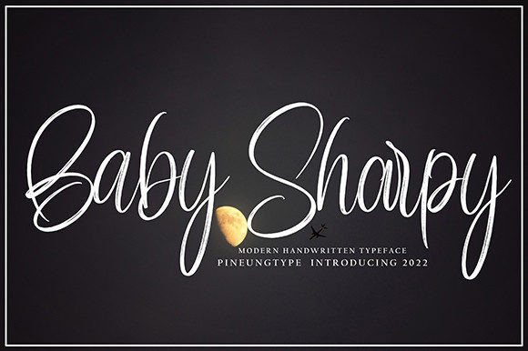 Baby Sharpy Font Poster 1