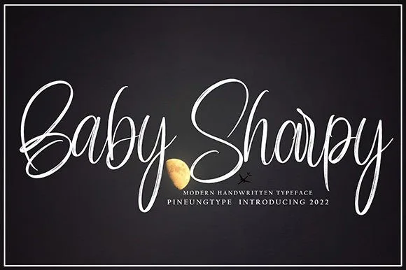Baby Sharpy Font Poster 1