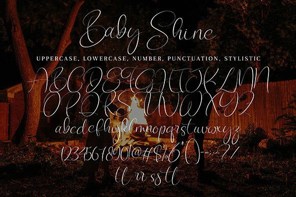 Baby Shine Font Poster 8