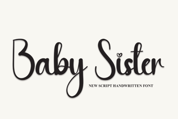 Baby Sister Font Poster 1