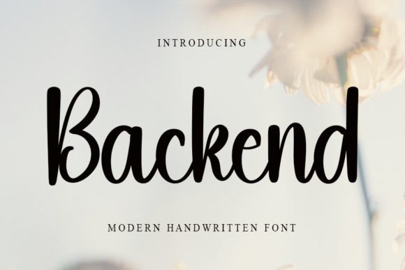 Backend Font Poster 1