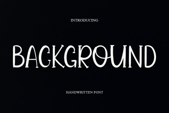 Background Font