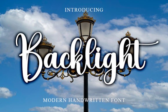 Backlight Font Poster 1