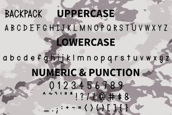 Backpack Font Poster 5