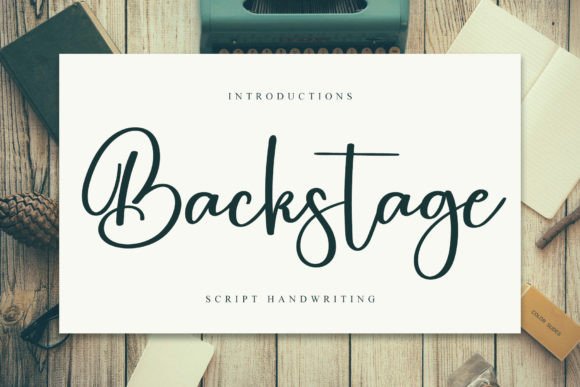 Backstage Font Poster 1