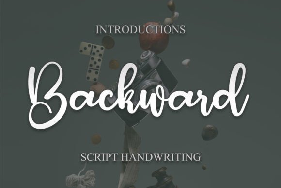 Backward Font Poster 1