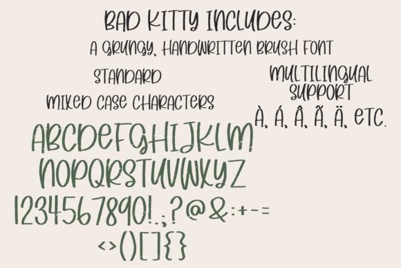 Bad Kitty Font Poster 5