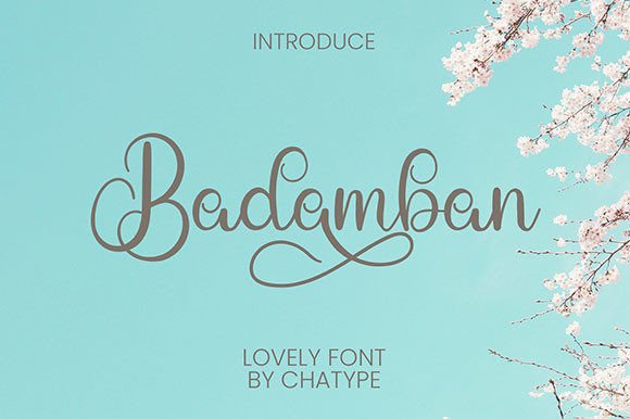 Badamban Font Poster 1