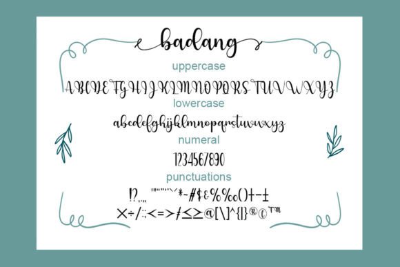 Badang Font Poster 5