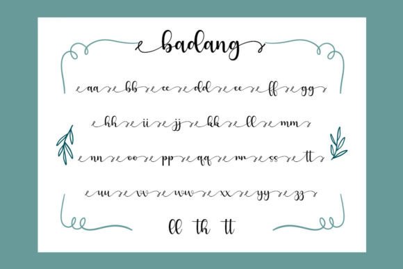 Badang Font Poster 6