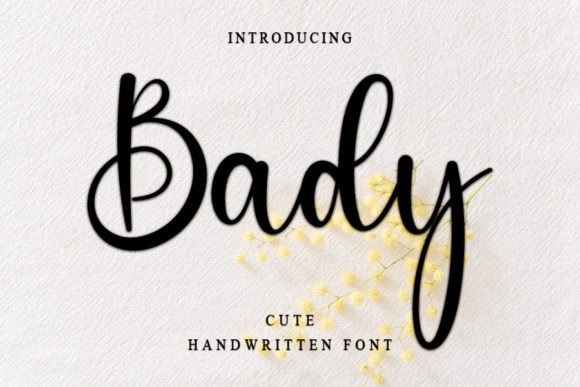 Bady Font Poster 1