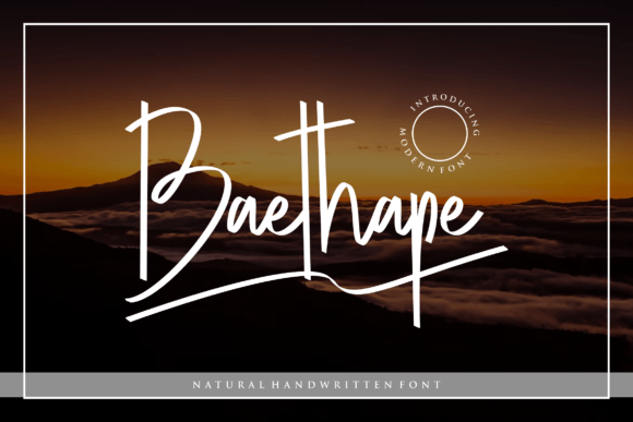 Baethape Font Poster 1