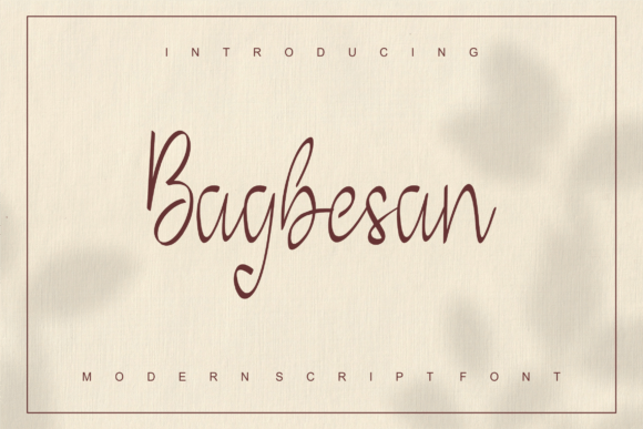 Bagbesan Font