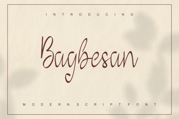 Bagbesan Font Bagbesan Font Poster 1
