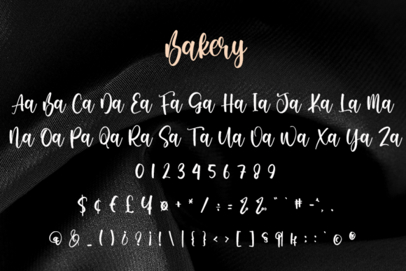 Bakery Font Poster 5