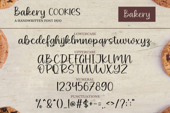 Bakery Cookies Font Poster 3
