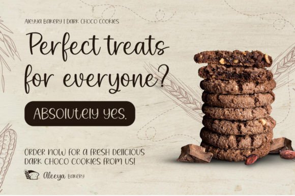 Bakery Cookies Font Poster 6