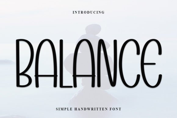 Balance Font Poster 1